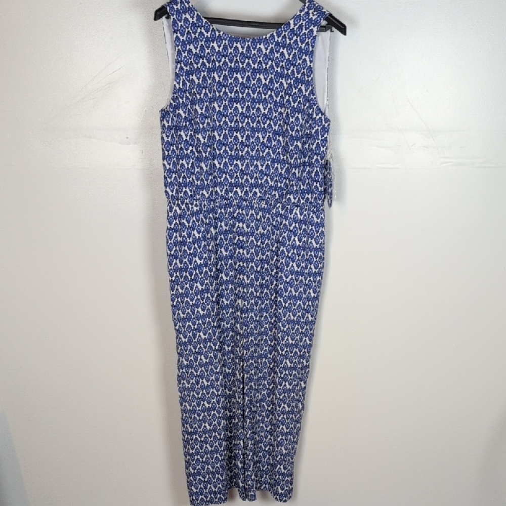 Talbots NWT Zig Zag Ikat Jumpsuit